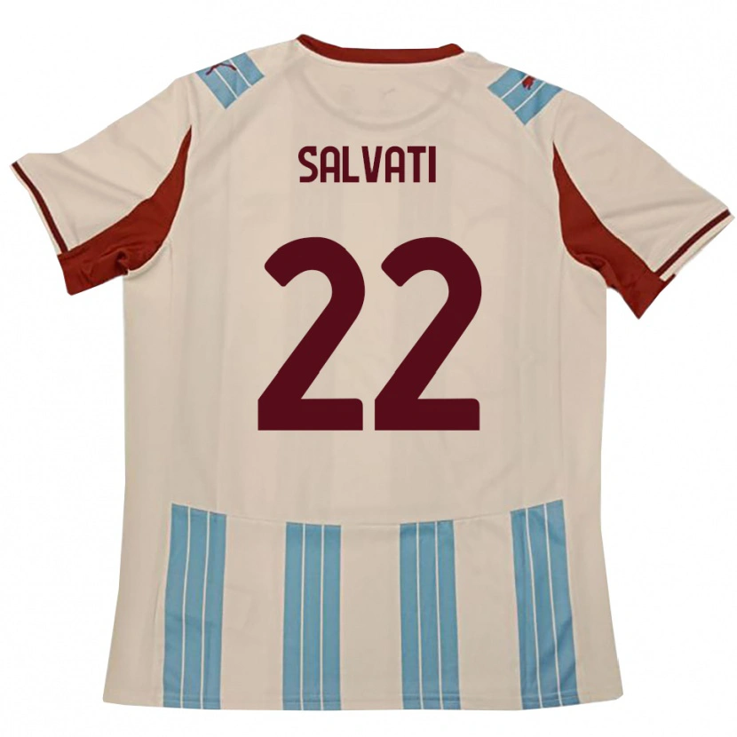 Danxen Women Gregorio Salvati #22 Sky Blue White Away Jersey 2025/26 T-Shirt
