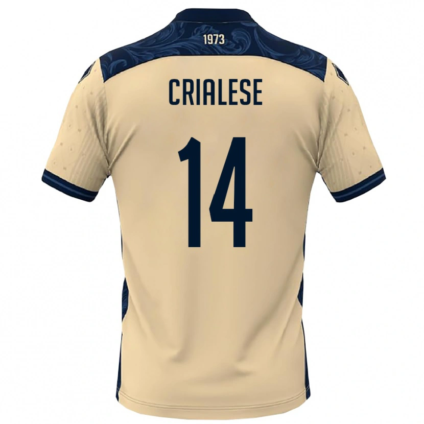 Danxen Women Carlo Crialese #14 White Navy Away Jersey 2025/26 T-Shirt