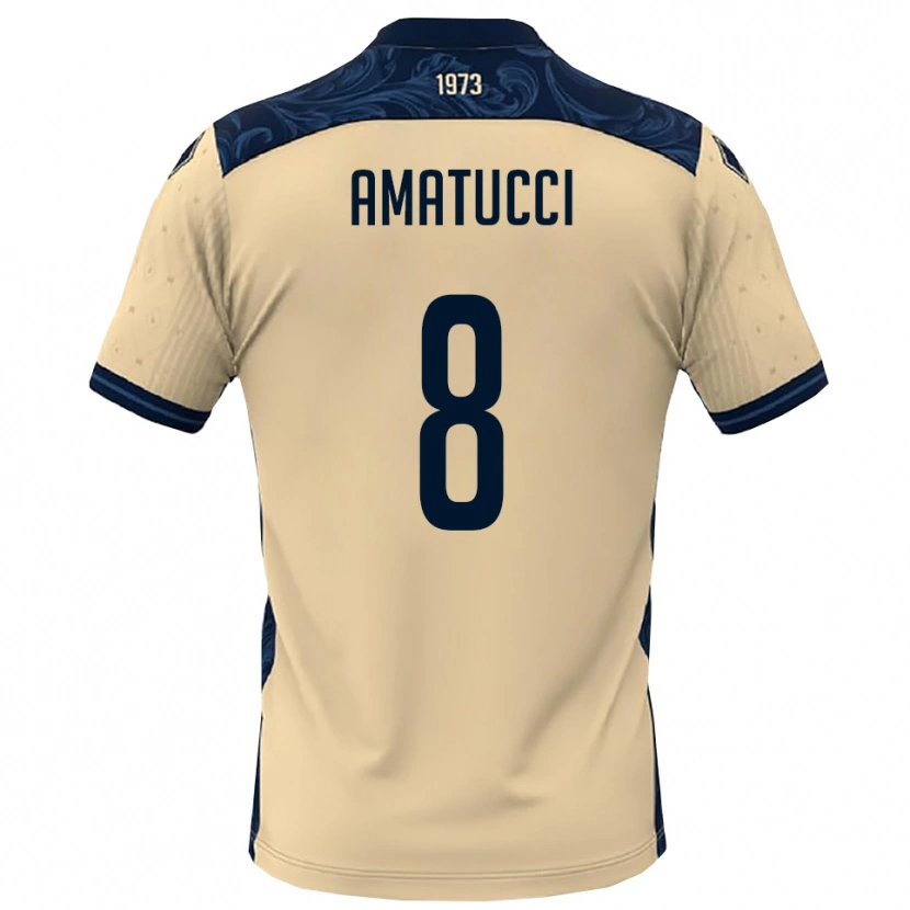 Danxen Women Francesco Amatucci #8 White Navy Away Jersey 2025/26 T-Shirt