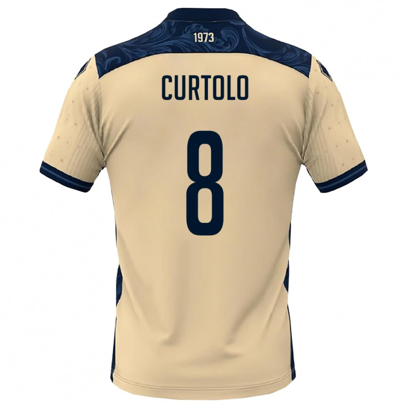 Danxen Women Gabriele Curtolo #8 White Navy Away Jersey 2025/26 T-Shirt