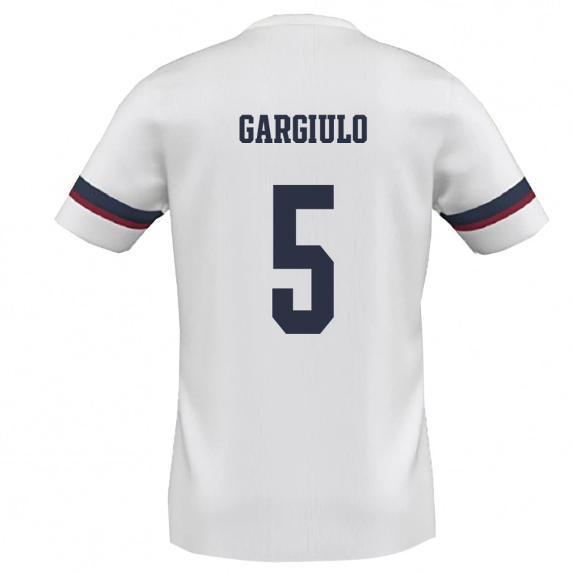 Danxen Women Mario Gargiulo #5 White Red Away Jersey 2025/26 T-Shirt