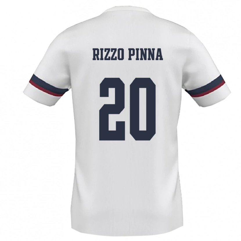 Danxen Women Andrea Rizzo Pinna #20 White Red Away Jersey 2025/26 T-Shirt