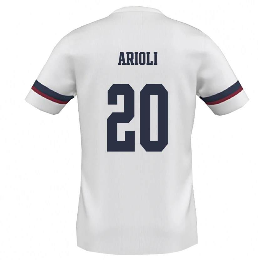 Danxen Women Alessandro Arioli #20 White Red Away Jersey 2025/26 T-Shirt