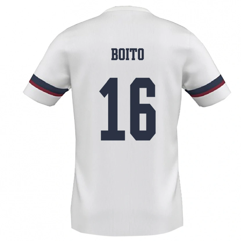 Danxen Women Lucio Boito #16 White Red Away Jersey 2025/26 T-Shirt