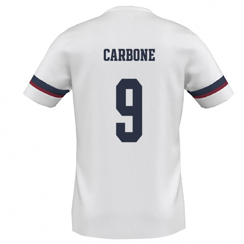 Danxen Women Raffaele Carbone #9 White Red Away Jersey 2025/26 T-Shirt