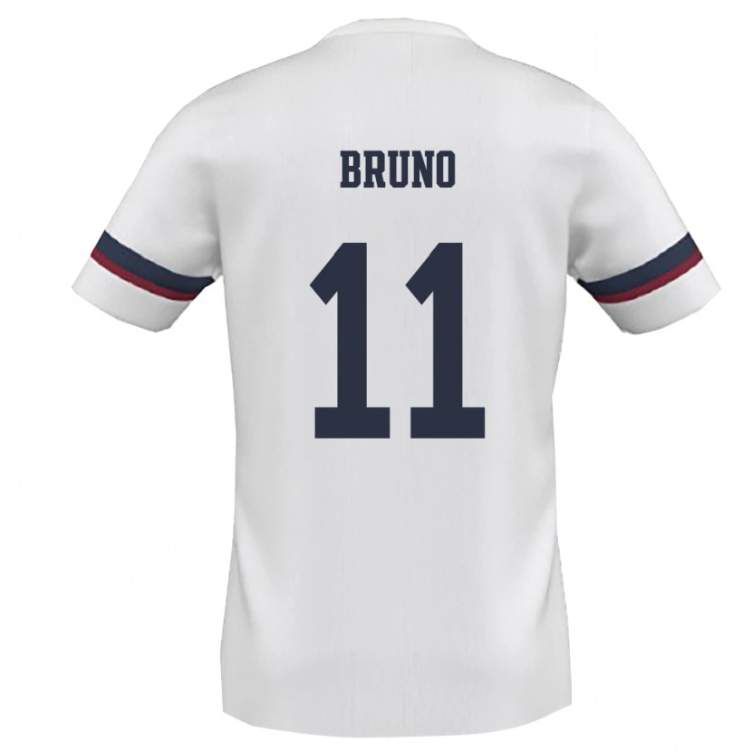 Danxen Women Niccolò Bruno #11 White Red Away Jersey 2025/26 T-Shirt