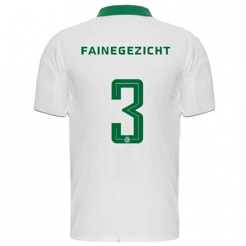 Danxen Women Yinon Fainegezicht #3 White Green Away Jersey 2025/26 T-Shirt