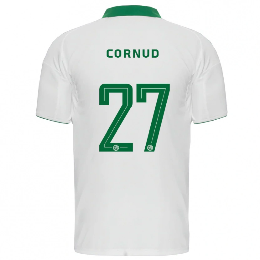 Danxen Women Pierre Cornud #27 White Green Away Jersey 2025/26 T-Shirt