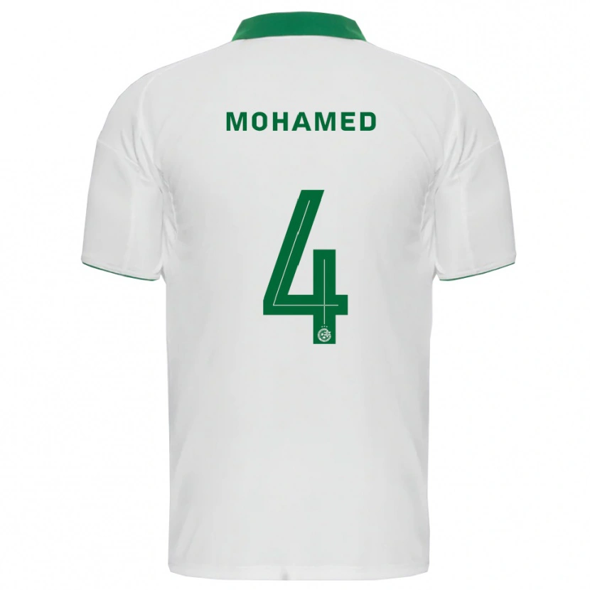 Danxen Women Ali Mohamed #4 White Green Away Jersey 2025/26 T-Shirt