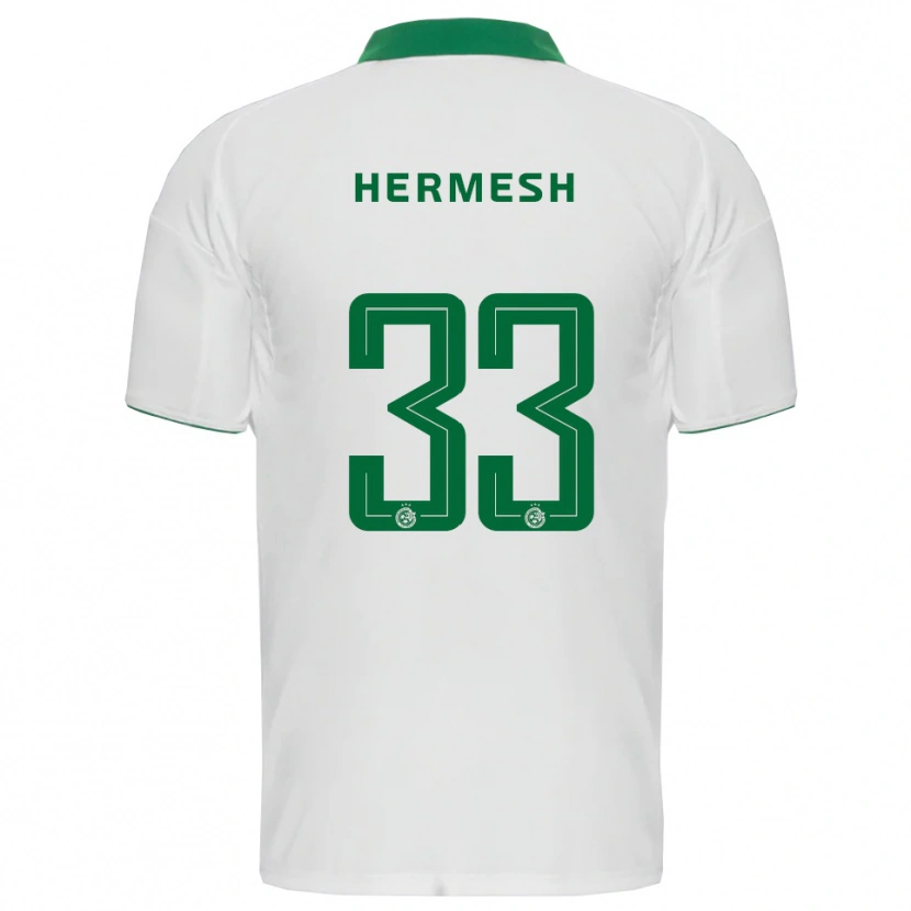 Danxen Women Liam Hermesh #33 White Green Away Jersey 2025/26 T-Shirt