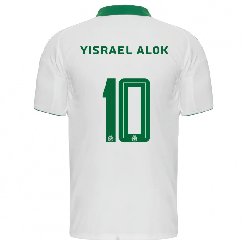 Danxen Women Noam Yisrael Alok #10 White Green Away Jersey 2025/26 T-Shirt