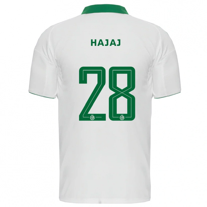Danxen Women Ilay Hajaj #28 White Green Away Jersey 2025/26 T-Shirt