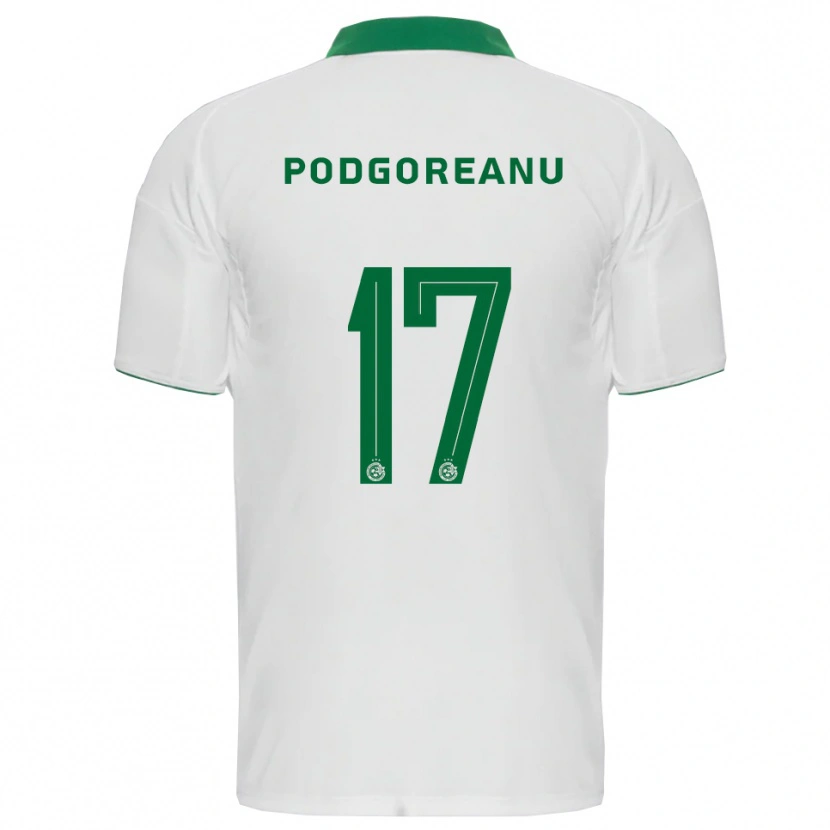 Danxen Women Suf Podgoreanu #17 White Green Away Jersey 2025/26 T-Shirt