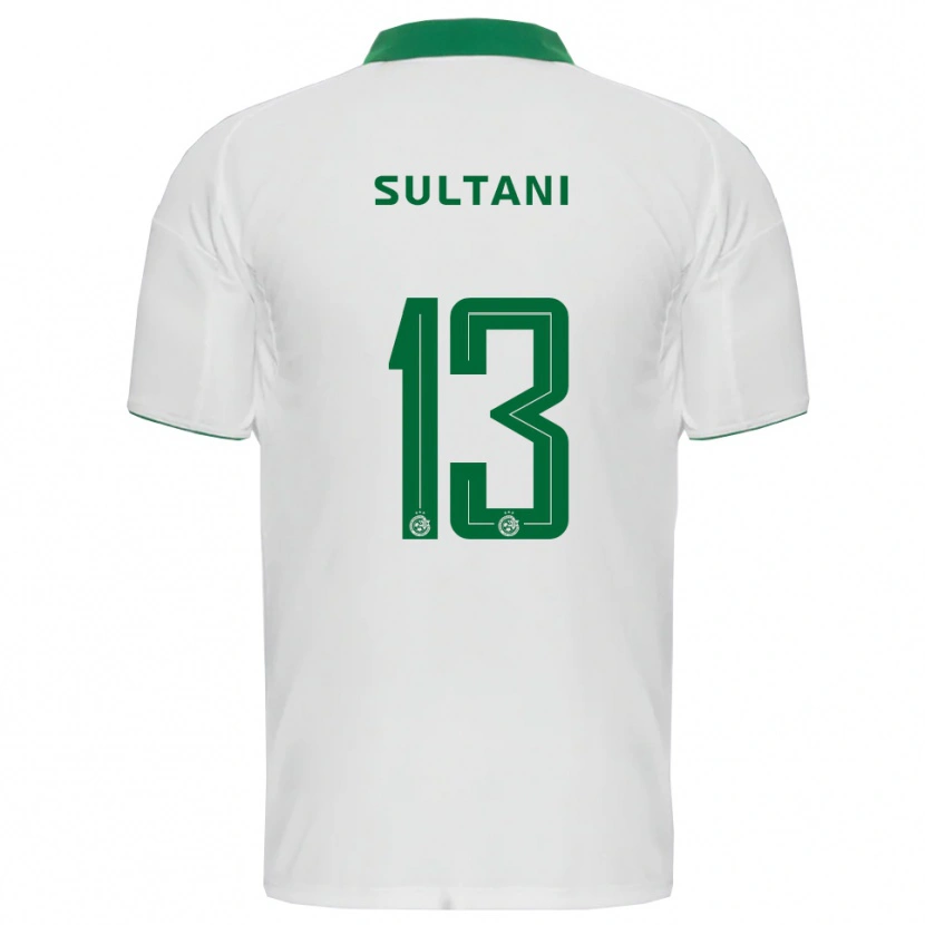 Danxen Women Tomás Sultani #13 White Green Away Jersey 2025/26 T-Shirt