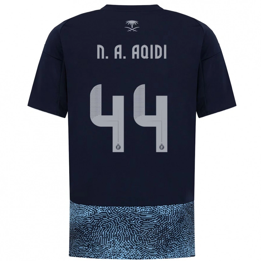 Danxen Women Nawaf Al-Aqidi #44 Navy Sky Blue Away Jersey 2025/26 T-Shirt