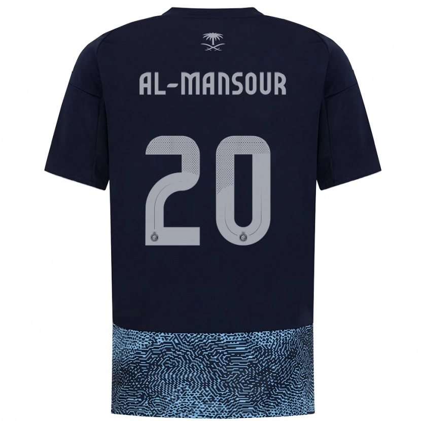 Danxen Women Hamad Al-Mansour #20 Navy Sky Blue Away Jersey 2025/26 T-Shirt