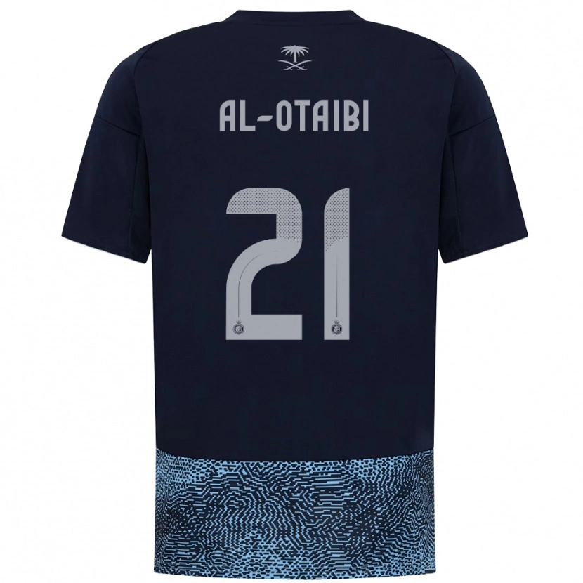 Danxen Women Abdulrahman Al-Otaibi #21 Navy Sky Blue Away Jersey 2025/26 T-Shirt