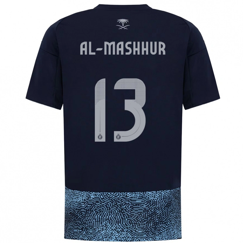 Danxen Women Fawaz Al-Mashhur #13 Navy Sky Blue Away Jersey 2025/26 T-Shirt