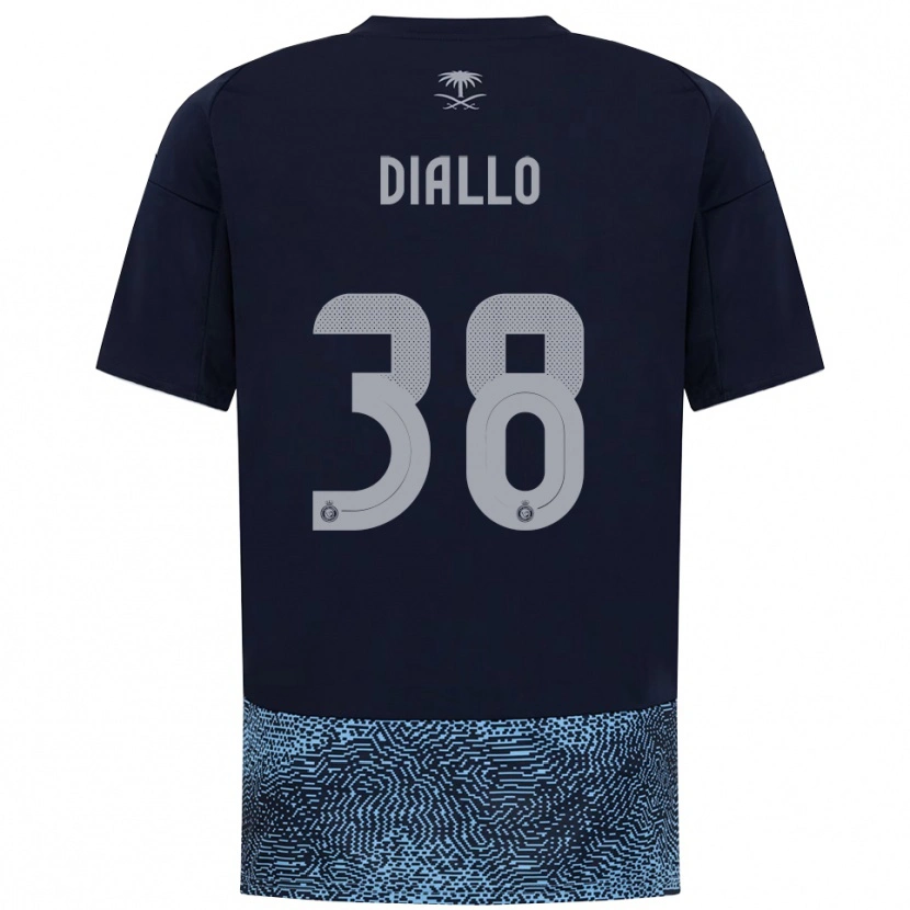 Danxen Women Aminata Diallo #38 Navy Sky Blue Away Jersey 2025/26 T-Shirt