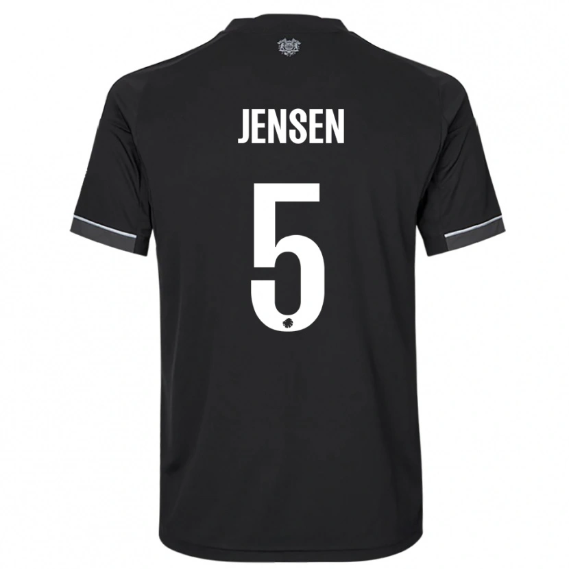 Danxen Women Emma Jensen #5 Black White Away Jersey 2025/26 T-Shirt