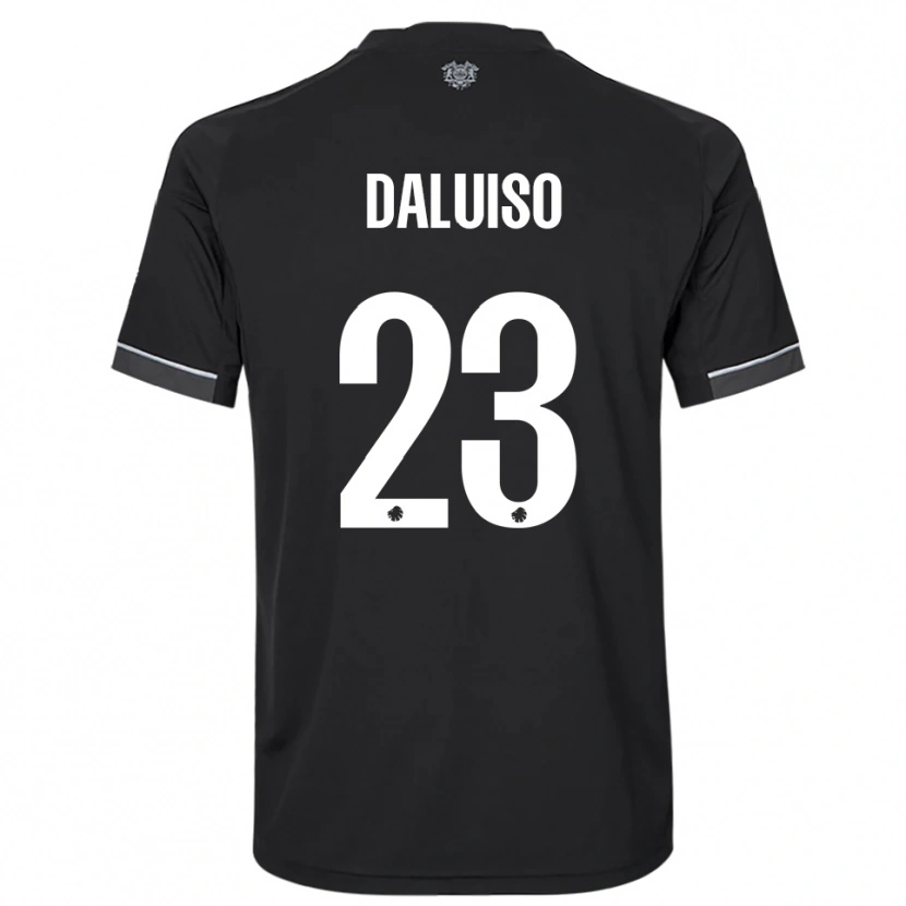 Danxen Women Christoffer Daluiso #23 Black White Away Jersey 2025/26 T-Shirt