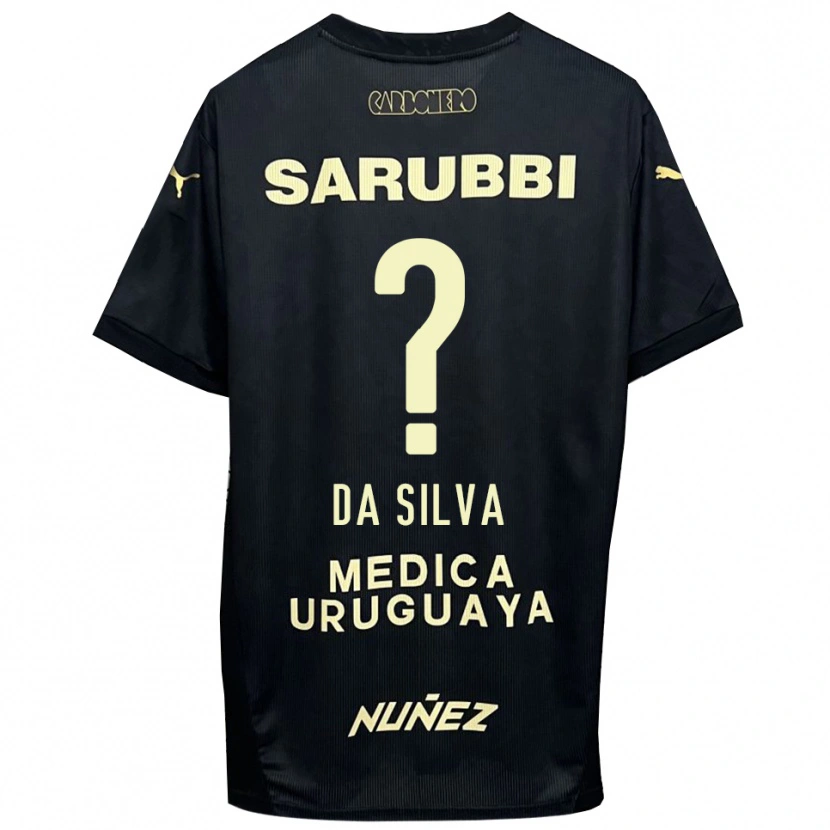 Danxen Women Gabriel Da Silva #0 Black Gold Away Jersey 2025/26 T-Shirt