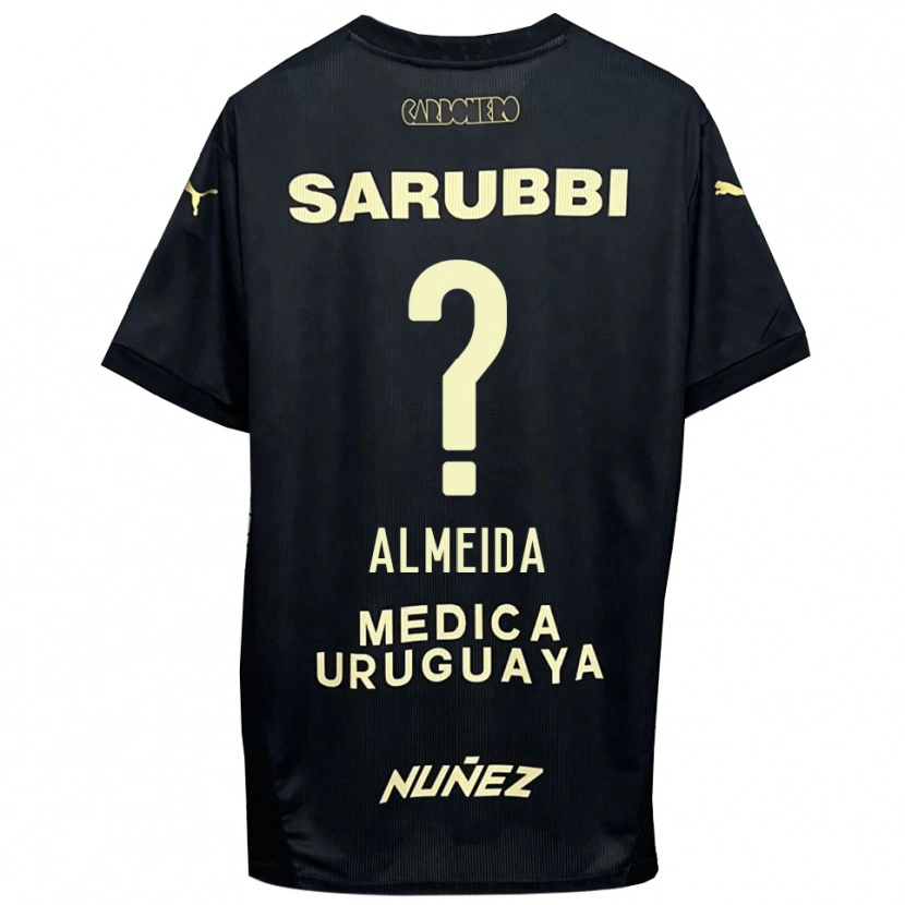 Danxen Women Martín Almeida #0 Black Gold Away Jersey 2025/26 T-Shirt