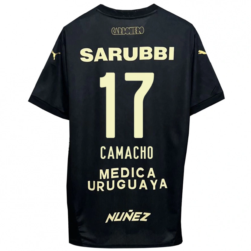 Danxen Women Sebastián Camacho #17 Black Gold Away Jersey 2025/26 T-Shirt
