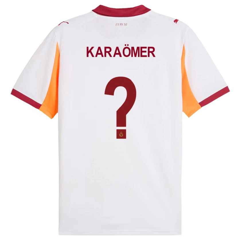Danxen Women Arda Karaömer #0 White Red Away Jersey 2025/26 T-Shirt