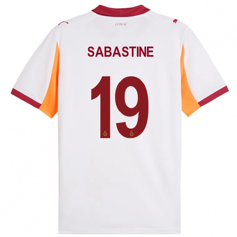 Danxen Women Flourish Chioma Sabastine #19 White Red Away Jersey 2025/26 T-Shirt