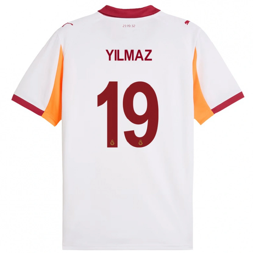 Danxen Women Zehra Yılmaz #19 White Red Away Jersey 2025/26 T-Shirt