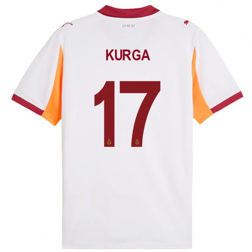 Danxen Women Handan Kurğa #17 White Red Away Jersey 2025/26 T-Shirt