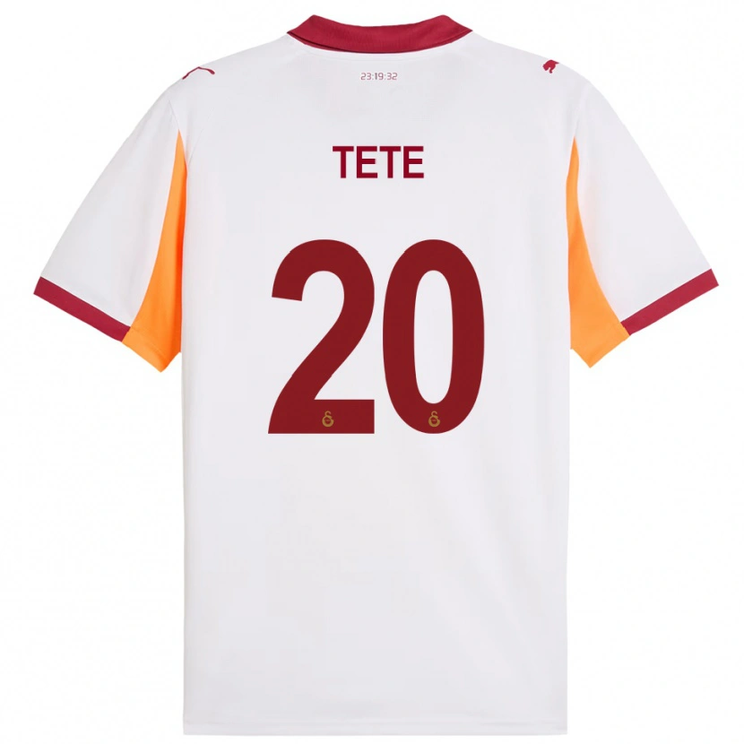 Danxen Women Tete #20 White Red Away Jersey 2025/26 T-Shirt