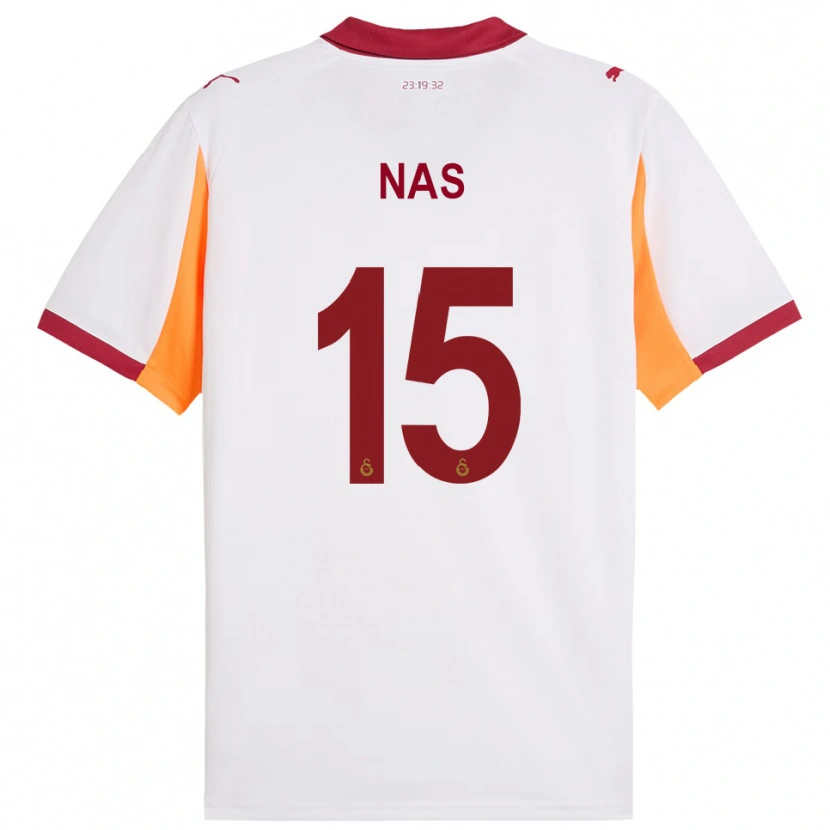 Danxen Women Siraçhan Nas #15 White Red Away Jersey 2025/26 T-Shirt