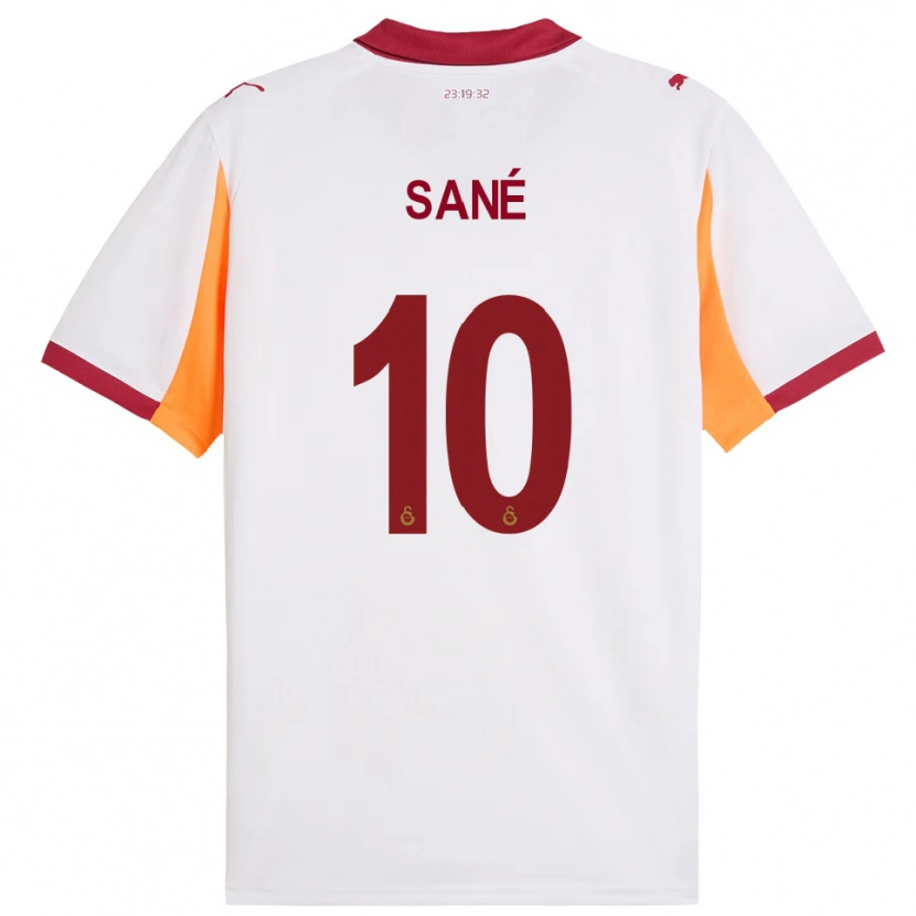 Danxen Women Leroy Sané #10 White Red Away Jersey 2025/26 T-Shirt