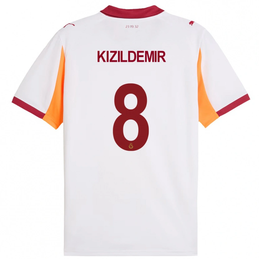 Danxen Women Berk Kizildemir #8 White Red Away Jersey 2025/26 T-Shirt
