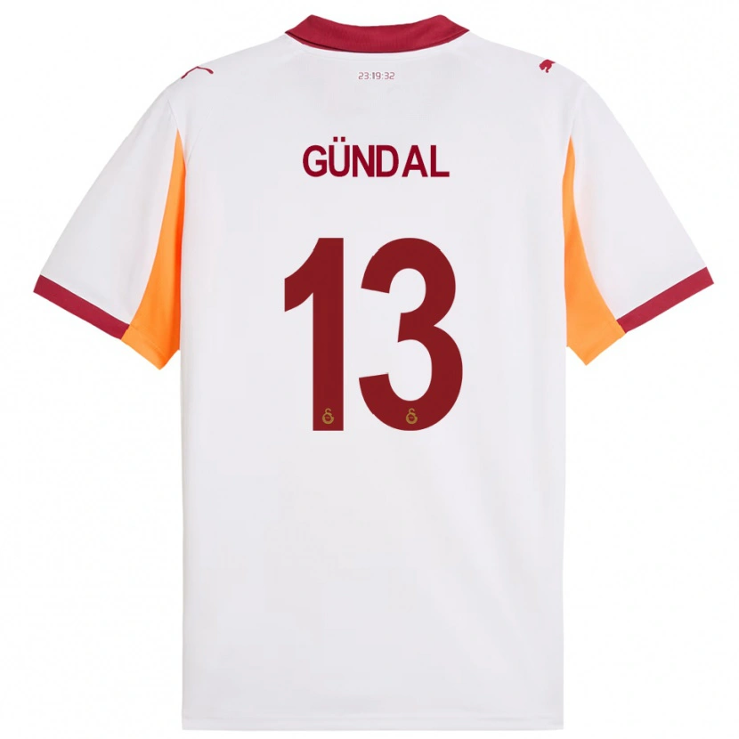 Danxen Women Efe Gündal #13 White Red Away Jersey 2025/26 T-Shirt
