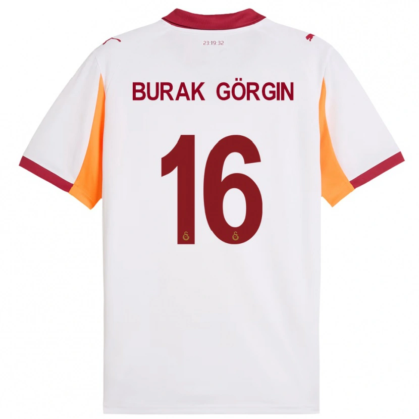 Danxen Women Muhammet Burak Görgin #16 White Red Away Jersey 2025/26 T-Shirt