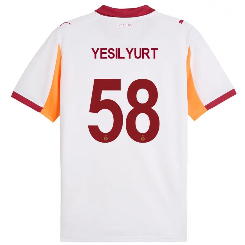 Danxen Women Ali Yeşilyurt #58 White Red Away Jersey 2025/26 T-Shirt