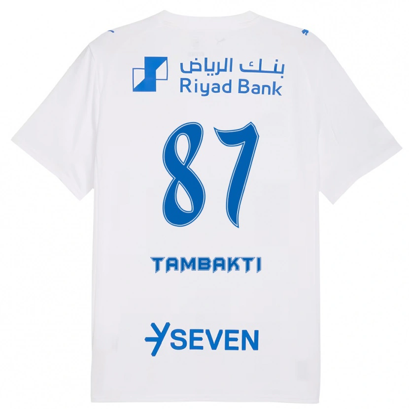 Danxen Women Hassan Tambakti #87 White Blue Away Jersey 2025/26 T-Shirt