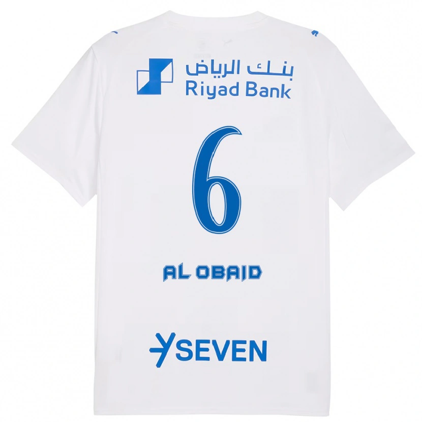 Danxen Women Lulu Al-Obaid #6 White Blue Away Jersey 2025/26 T-Shirt