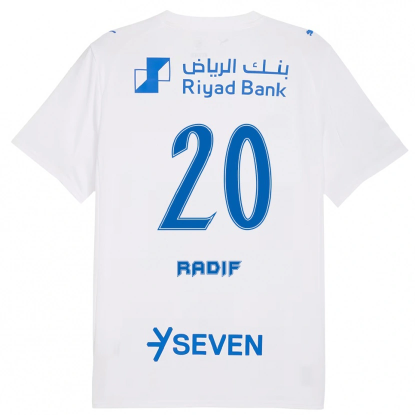 Danxen Women Abdullah Radif #20 White Blue Away Jersey 2025/26 T-Shirt