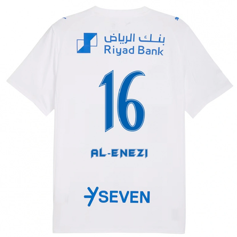 Danxen Women Manar Al-Enezi #16 White Blue Away Jersey 2025/26 T-Shirt
