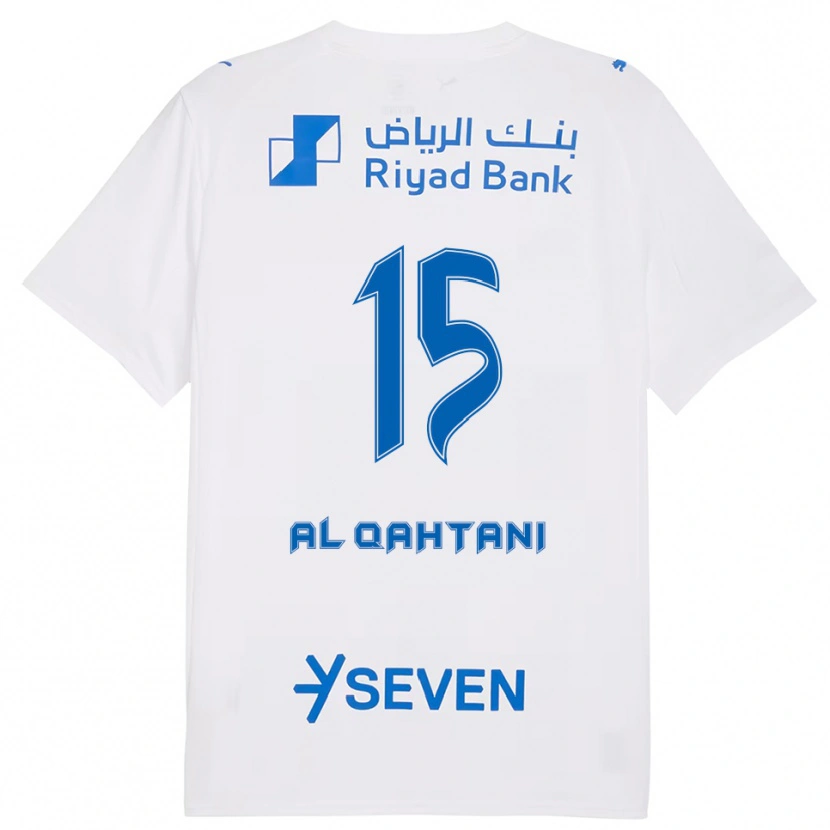 Danxen Women Mohammed Al-Qahtani #15 White Blue Away Jersey 2025/26 T-Shirt