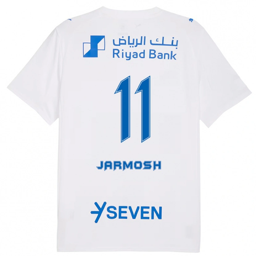 Danxen Women Abdulaziz Jarmosh #11 White Blue Away Jersey 2025/26 T-Shirt
