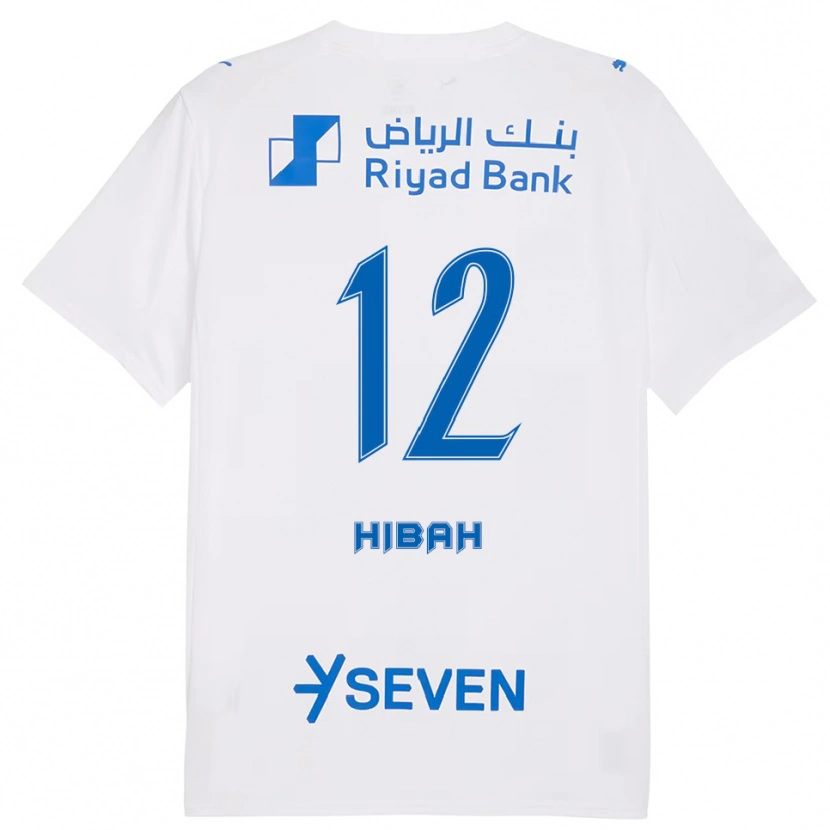 Danxen Women Adel Hibah #12 White Blue Away Jersey 2025/26 T-Shirt