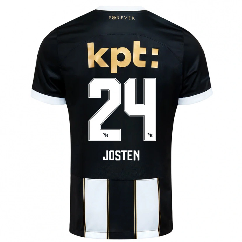 Danxen Women Lisa Josten #24 Black White Away Jersey 2025/26 T-Shirt