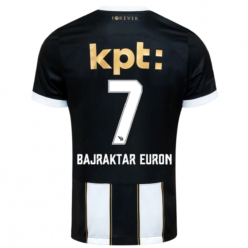 Danxen Women Euron Bajraktar #7 Black White Away Jersey 2025/26 T-Shirt