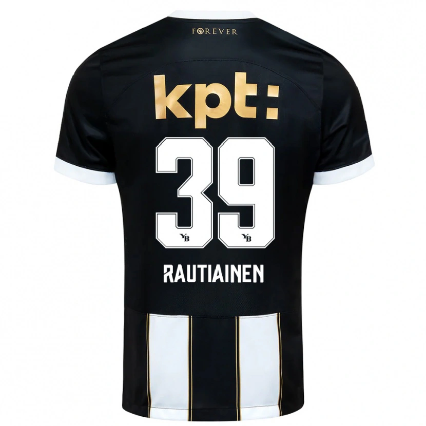 Danxen Women Iina Rautiainen #39 Black White Away Jersey 2025/26 T-Shirt
