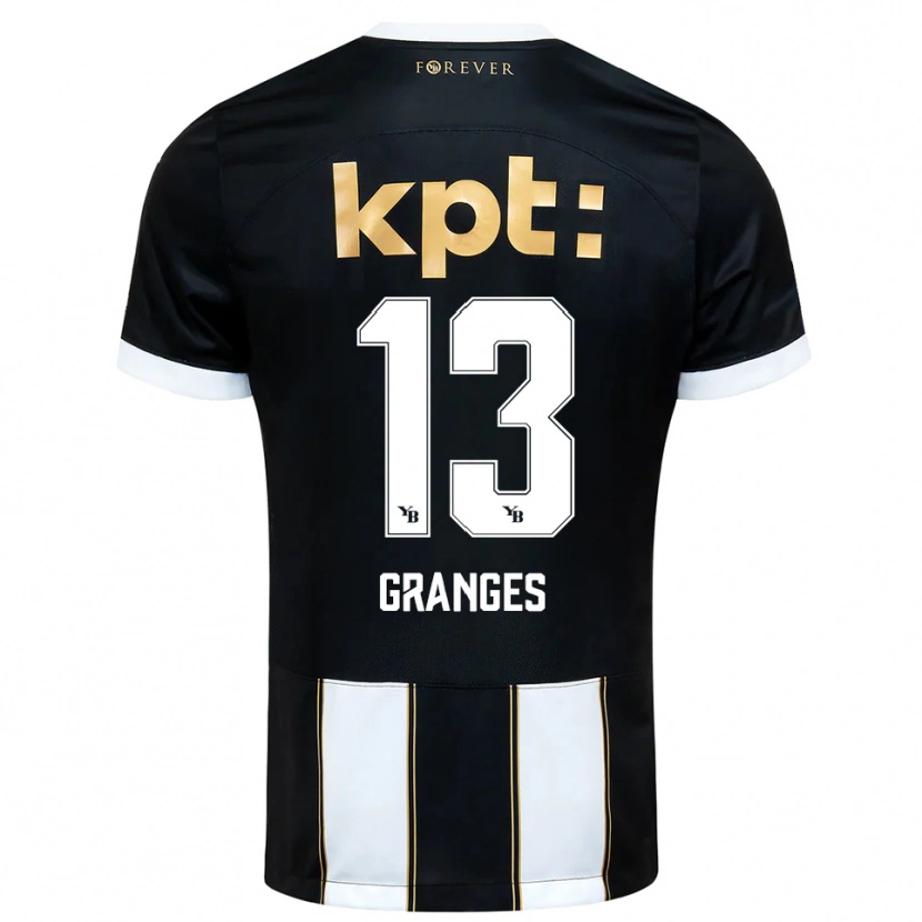 Danxen Women Malaurie Granges #13 Black White Away Jersey 2025/26 T-Shirt